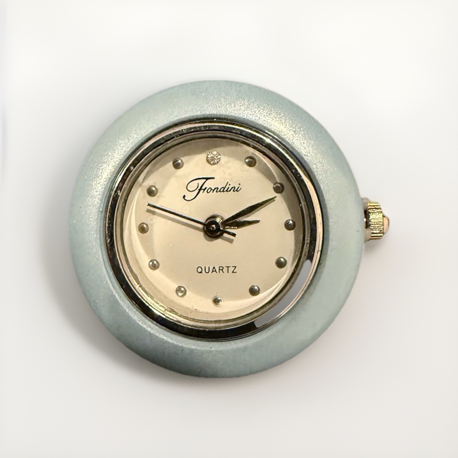 FONDINI Women’s Watch 4 Interchangeable Frames, Light Blue Strap NWT