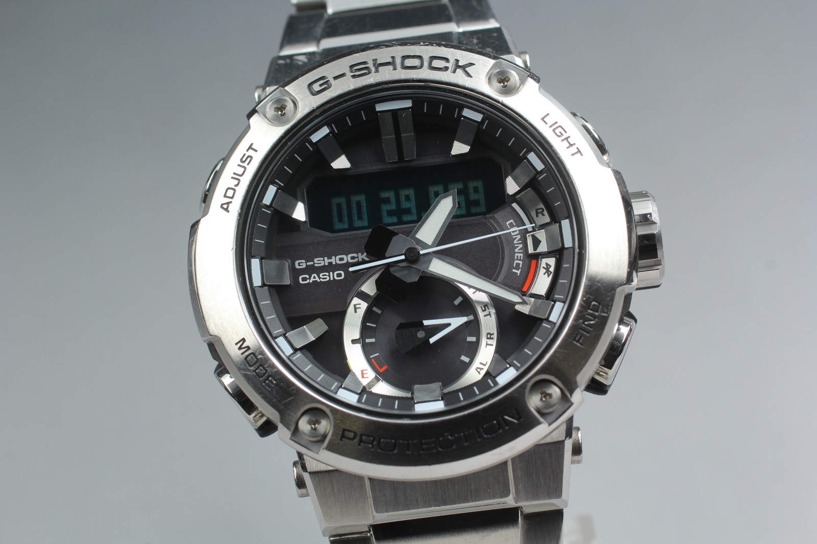 [N MINT w/Box Paper] CASIO G-SHOCK G-STEEL GST-B200D-1AJF Solar Quartz Men Watch