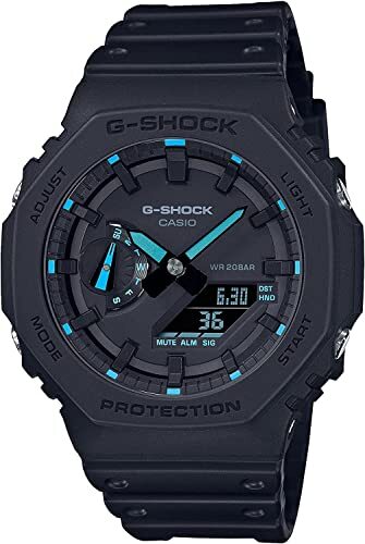 Casio G-SHOCK GA-2100 Men’s Neon Accent Watch, Blue