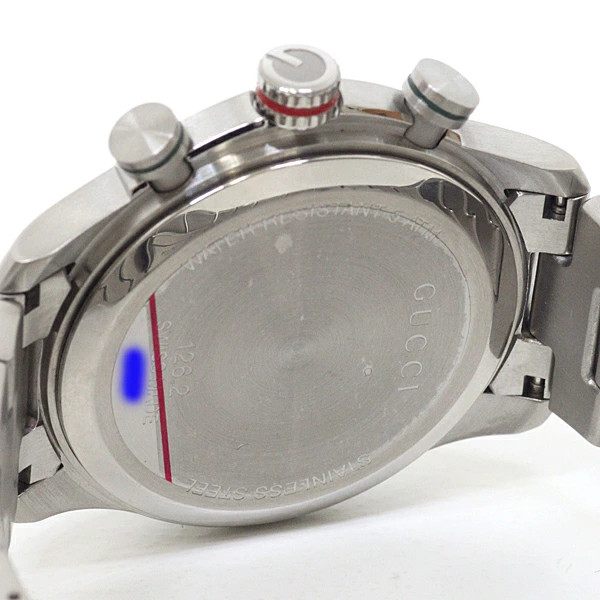 GUCCI Men s Wristwatch G Timeless Chrono YA126238 Chronograph Gray Dial Quartz F