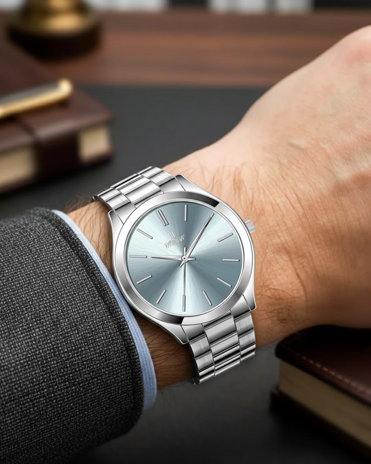 Men’s Wrist Watches,Classical Stainless Steel Mens Watches,Fashion Minimalist…