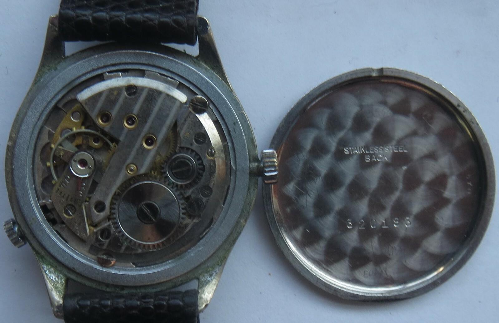 Ralco Triple Date mens wristwatch nickel chromiun case load manual