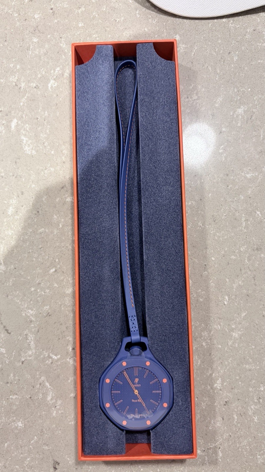 Swatch Royal Pop Orenji Hachi Blue Bioceramic Quartz 41mm w/ Box Papers