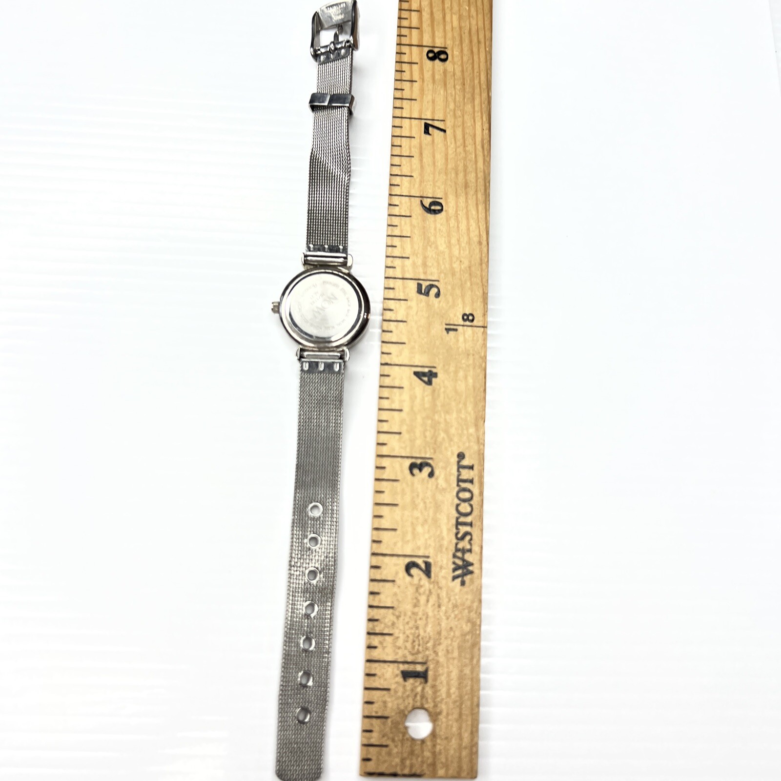 H5 Armitron Now Silver Stainless Mesh 75/1753 Hong Kong Quartz watch untested