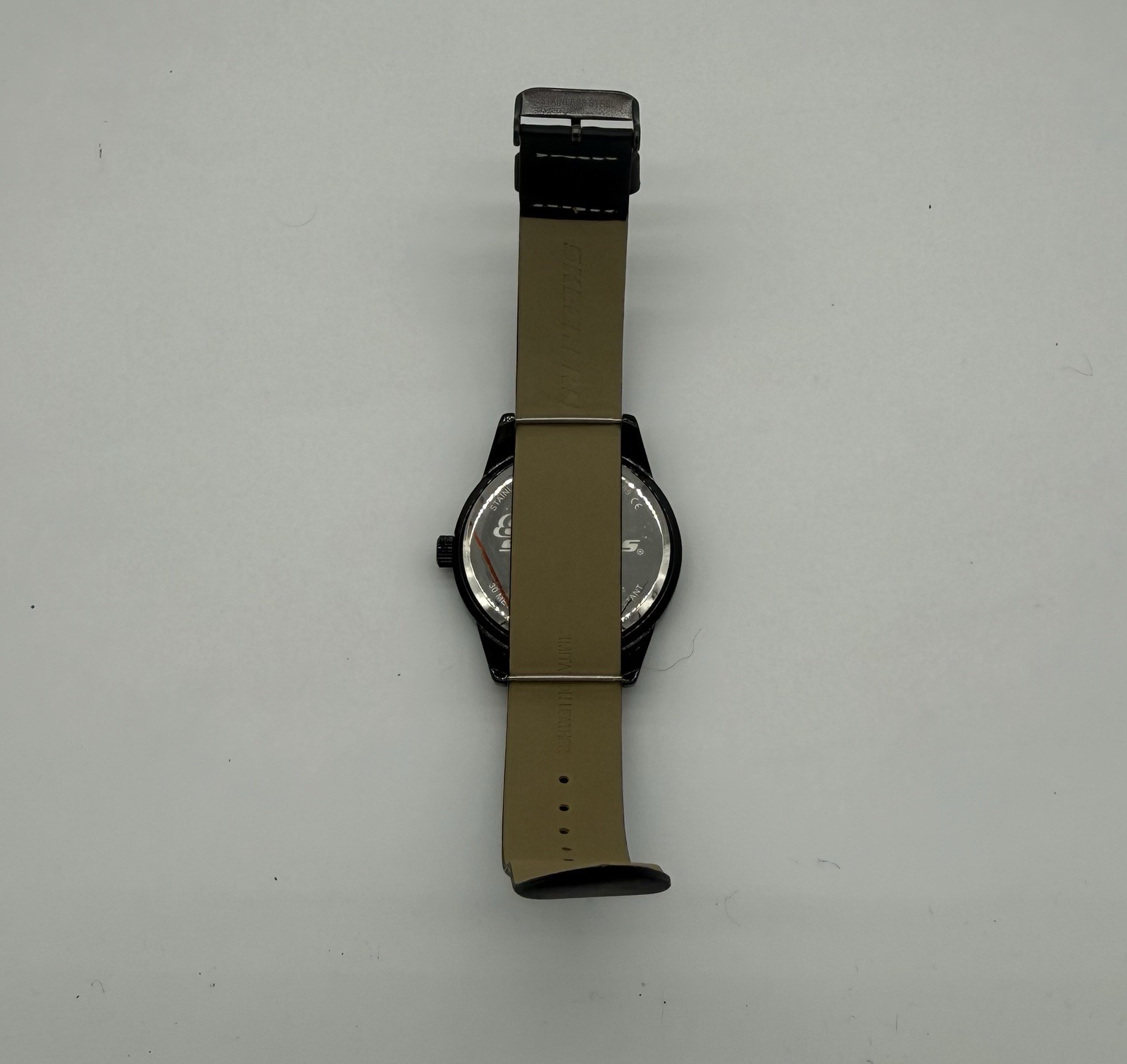Sketchers Black Mens Watch & Bracelet Set Brand New Open Box As Is Fast Shipping