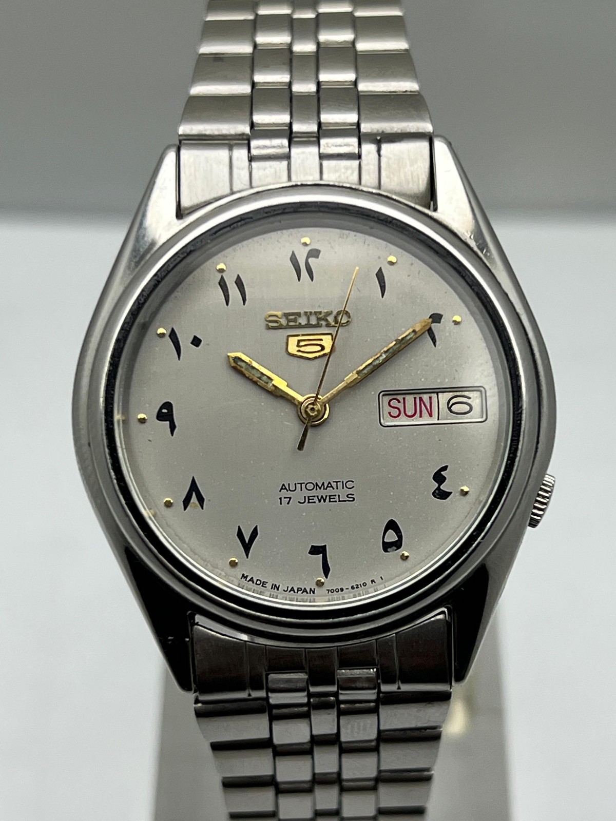 Vintage Seiko 5 Automatic 7009-6001 Arabic Dial Japan Made Vintage Men’s Watch