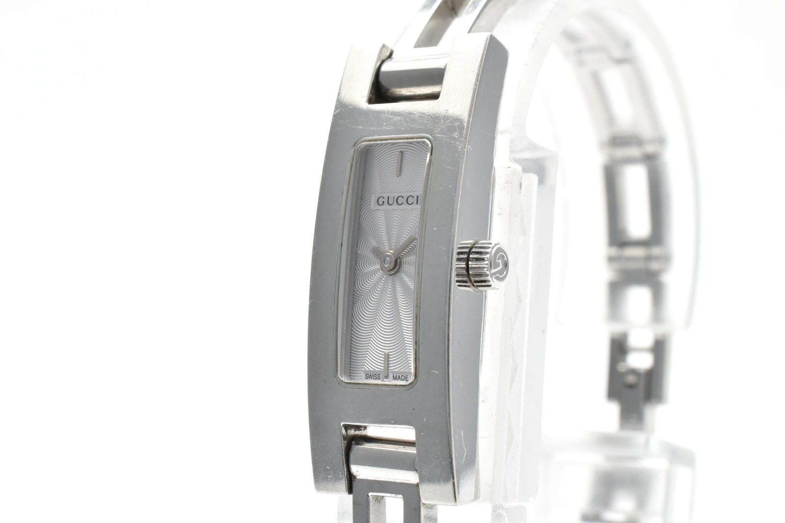 [EXC+5] GUCCI 3900L Women’s Watch silver Dial Quartz Swiss Made from JAPAN