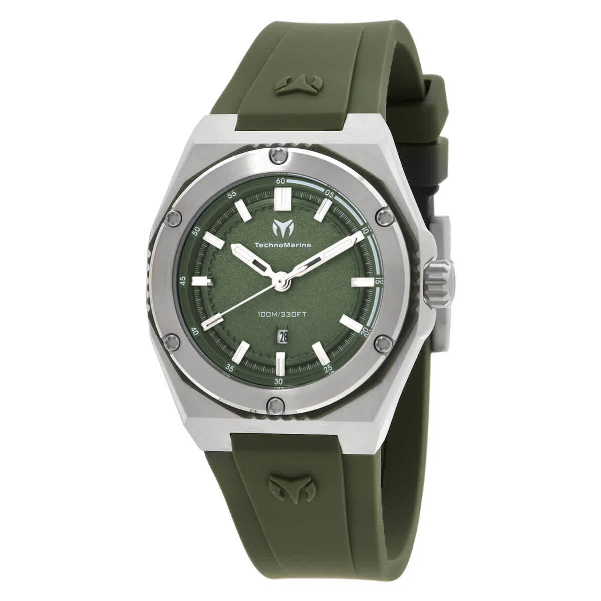 Technomarine TM-416054 CORAL Olive Green Dial 36 mm unisex Watch New