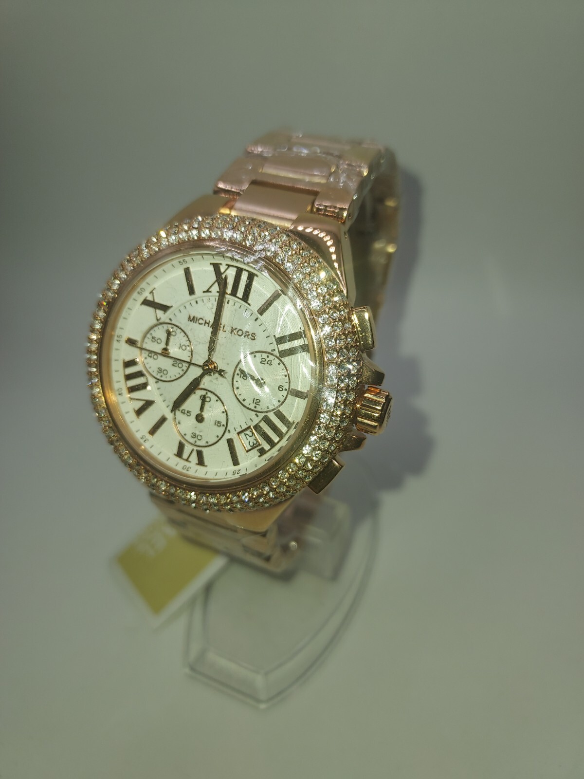 Michael Kors Camille Chronograph Rose Gold-Tone Stainless Steel Watch MK6995
