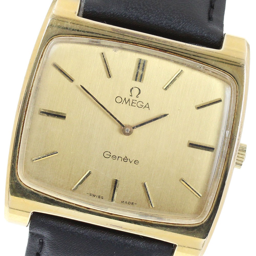 Omega De Ville Square Manual Wind Watch, Steel Case, Used From Japan
