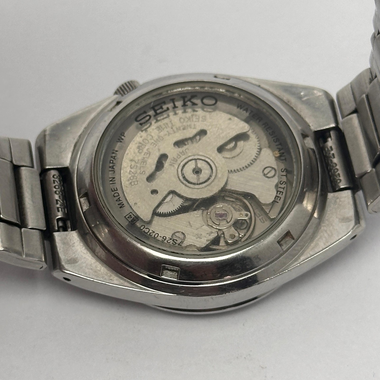 Seiko 5 Automatic Railway Time 7S26-02C0 Black Dial Vintage Men’s Wrist Watch