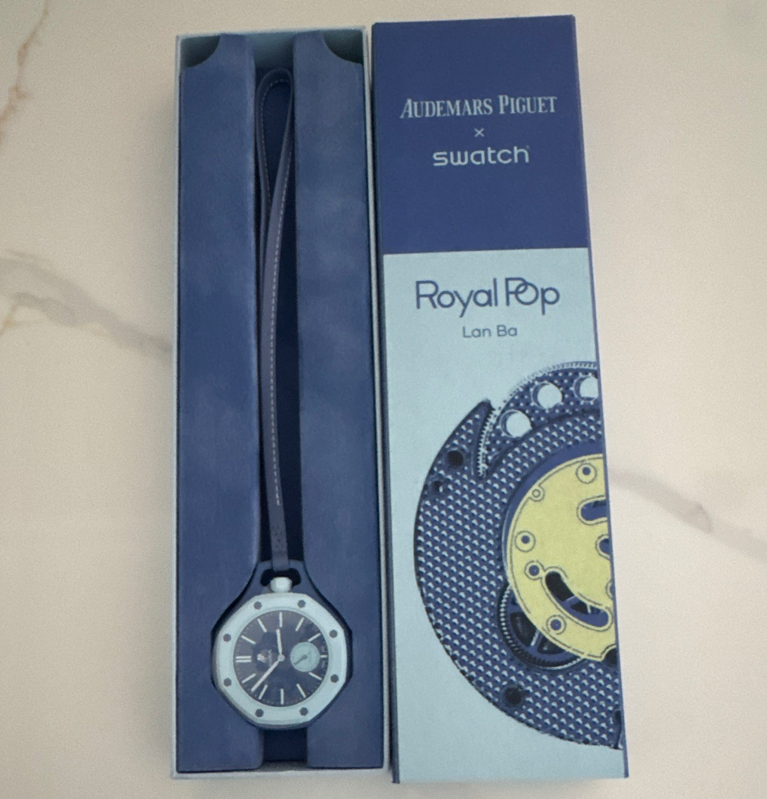 Swatch x Audemars Piguet Royal Pop Lan Ba Blue Quartz 42mm w/ Box