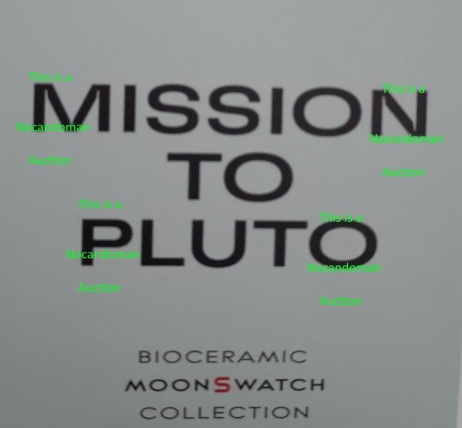 ONE NEW OMEGA SWATCH SPEEDMASTER MOONSWATCH MISSION PLUTO MOON WATCH FREE SHIP