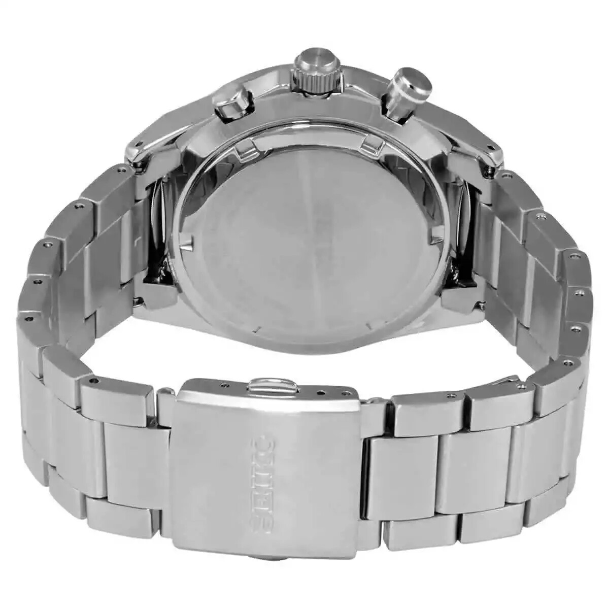 Seiko Men’s Chronograph Quartz Green Dial Stainless Steel Watch – SSB405P1 NEW