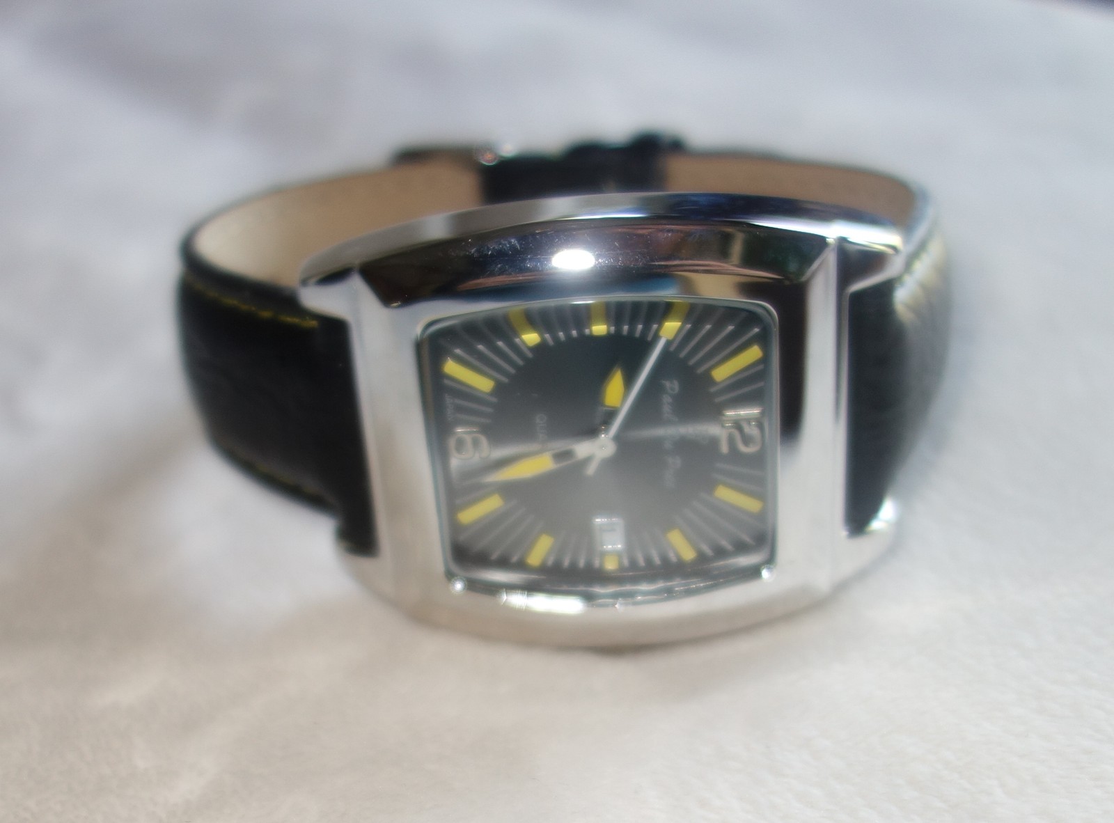 PAUL DU PREE Men’s Watch PD326053 black silver yellow new