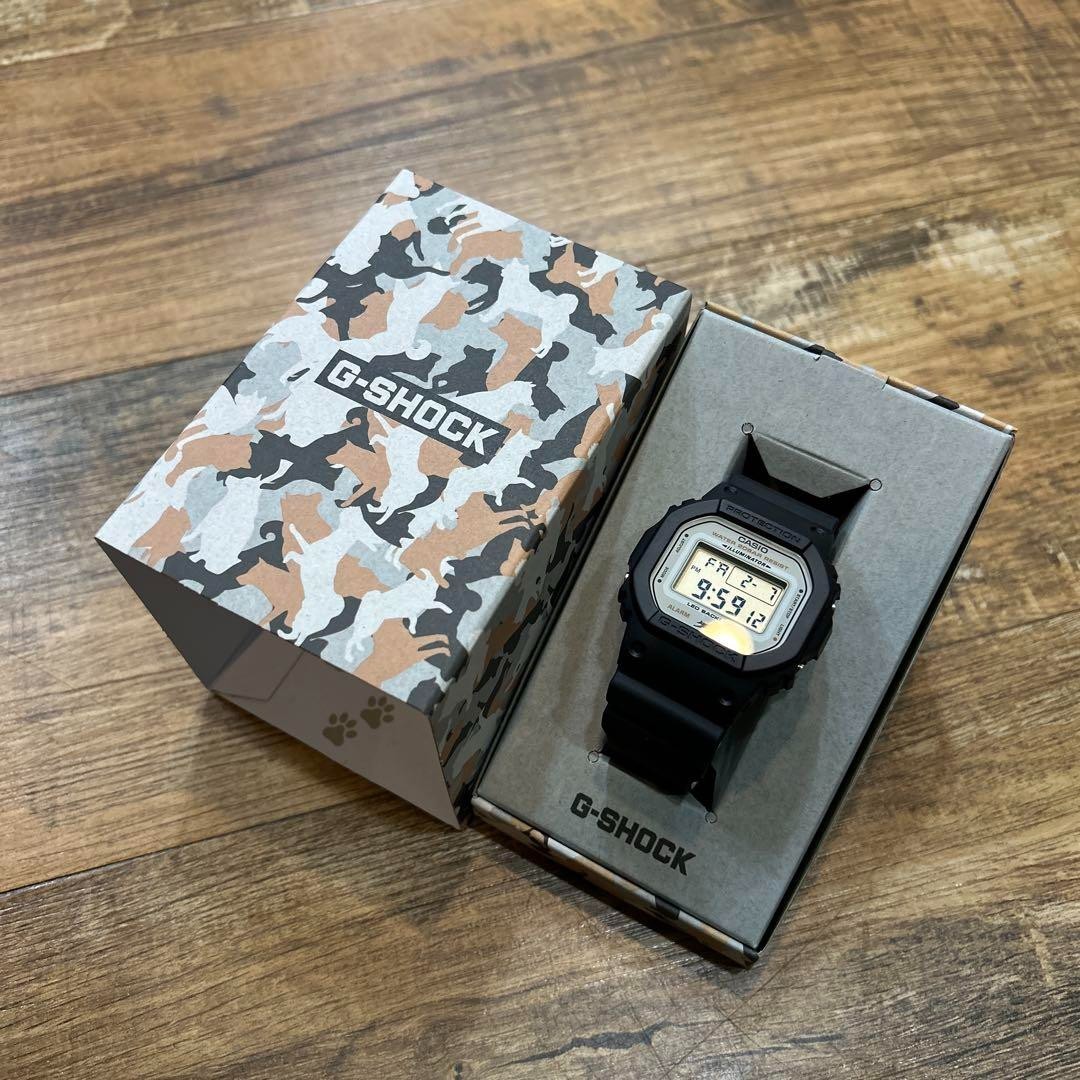 CASIO G-SHOCK DW-5600SHB-1JR Shiba Inu Limited Edition Black Watch