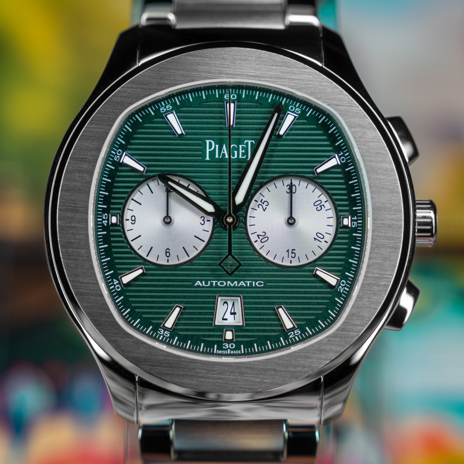 2025 Piaget Polo Chronograph 42mm Green Dial G0A49024