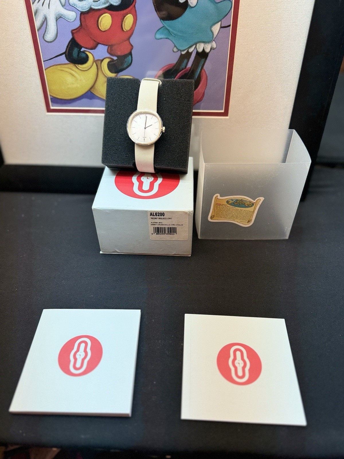 Rare Brand New alessi watch AL6200 In An Ivory/ Pearl White Color Retired Design