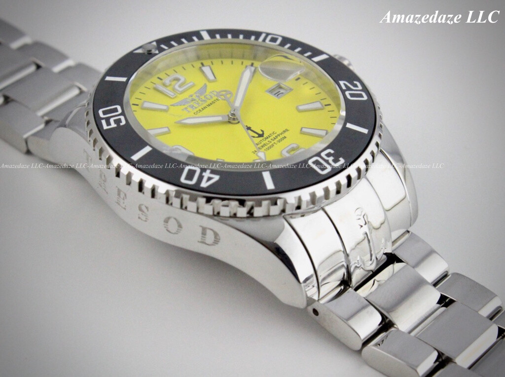Tresod Mens 300M Ocean Master Sapphire Crystal Ceramic Bezel 24J Automatic Watch