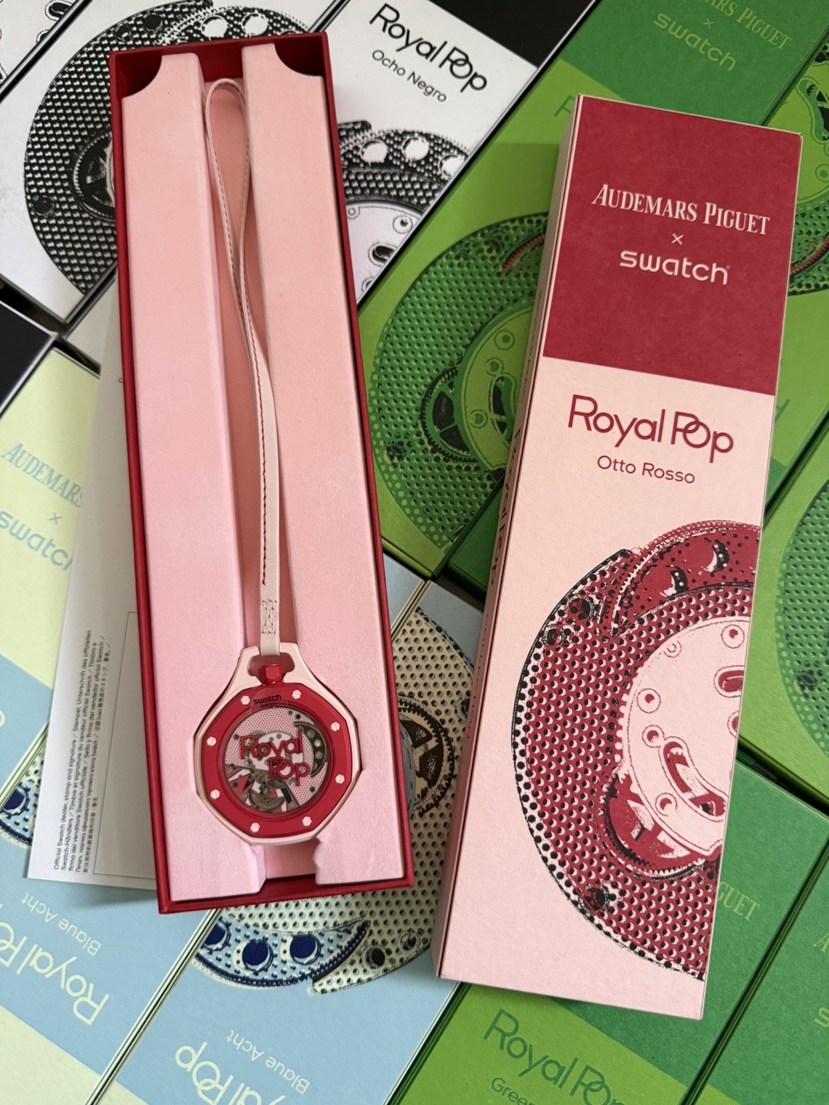 Swatch x AP – Otto Rosso Red | Royal Pop Brand New FULL SET SOLD OUT WORLDWIDE