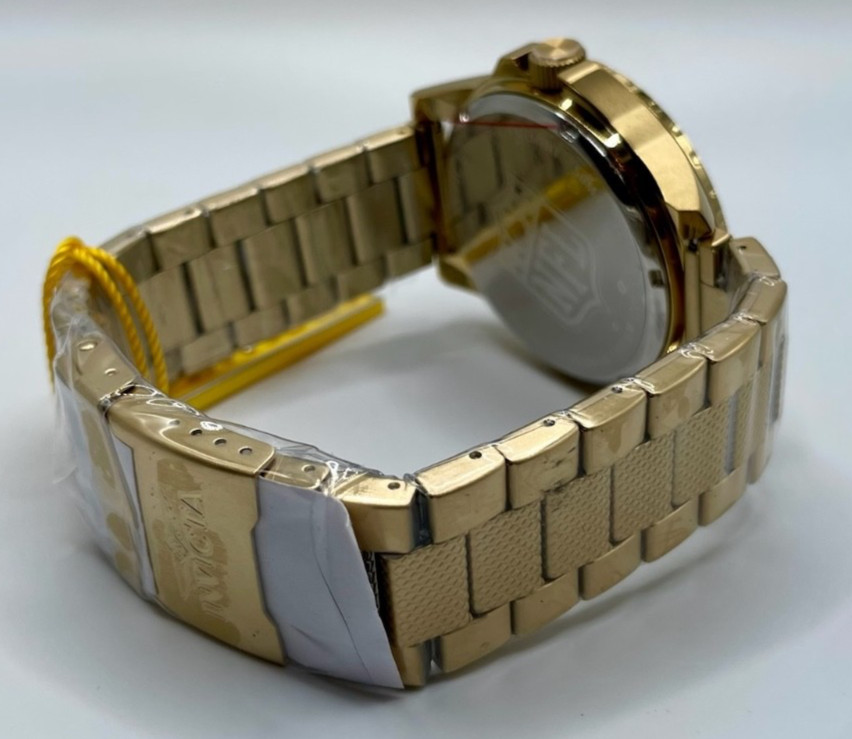 Invicta NFL Las Vegas Raiders Men’s Watch – 48mm, Gold (48093)