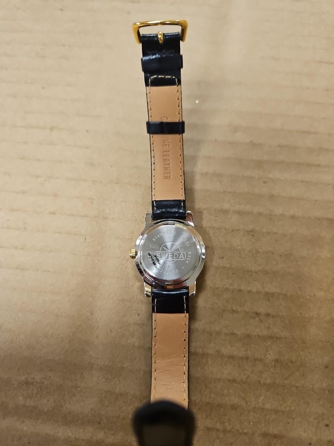 Vintage Mens Sweda Quartz Watch Two Tone Day Date Southern Company *SEE PICS*