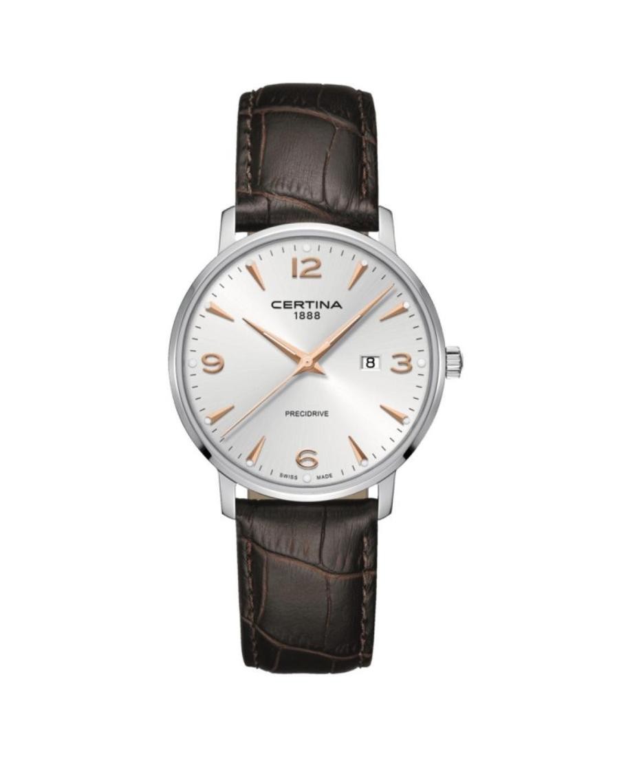 CERTINA Men Analog Quartz Casual Watch Classic Dress Silver Dial Waterproof Roun