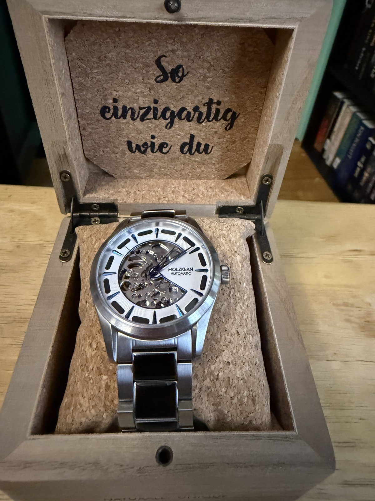 Holzkern Whitecourt Men’s Watch (Maple & Silver)