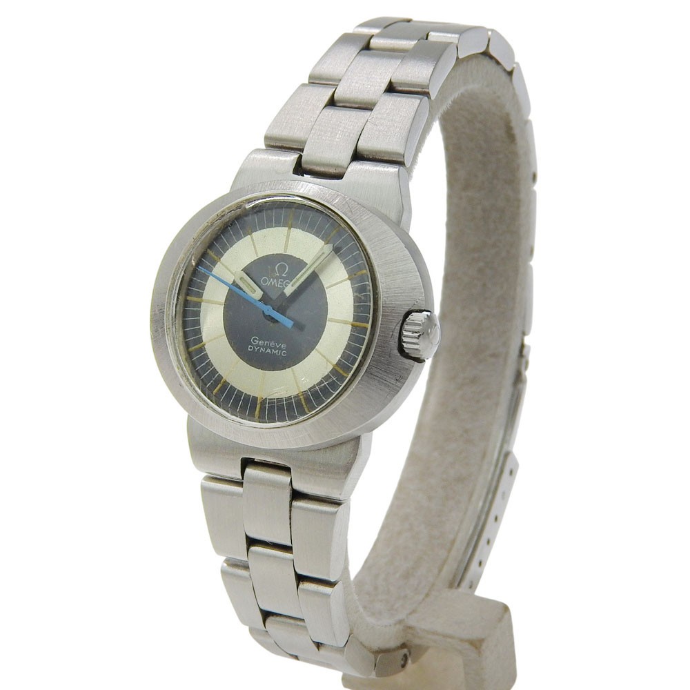 OMEGA TOOL 102 vintage Geneva Dynamic Watches SilverDial Stainless Steel M…