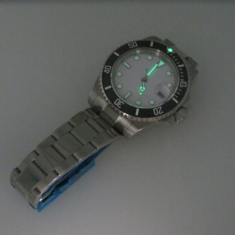 Sapphire Glass Ceramic Bezel for Men 40mm PARNIS Automatic Movement Date Watch