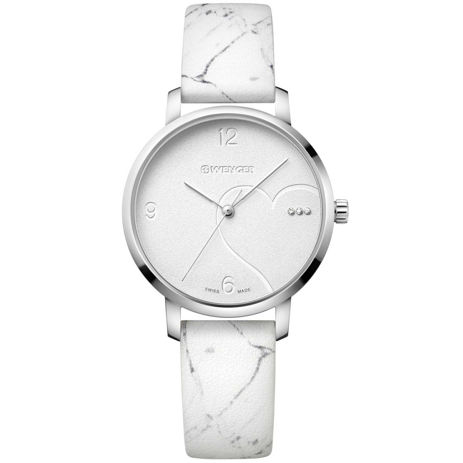 Wenger Women’s Watch Metropolitan Donnissima White Leather Strap 01.1731.109