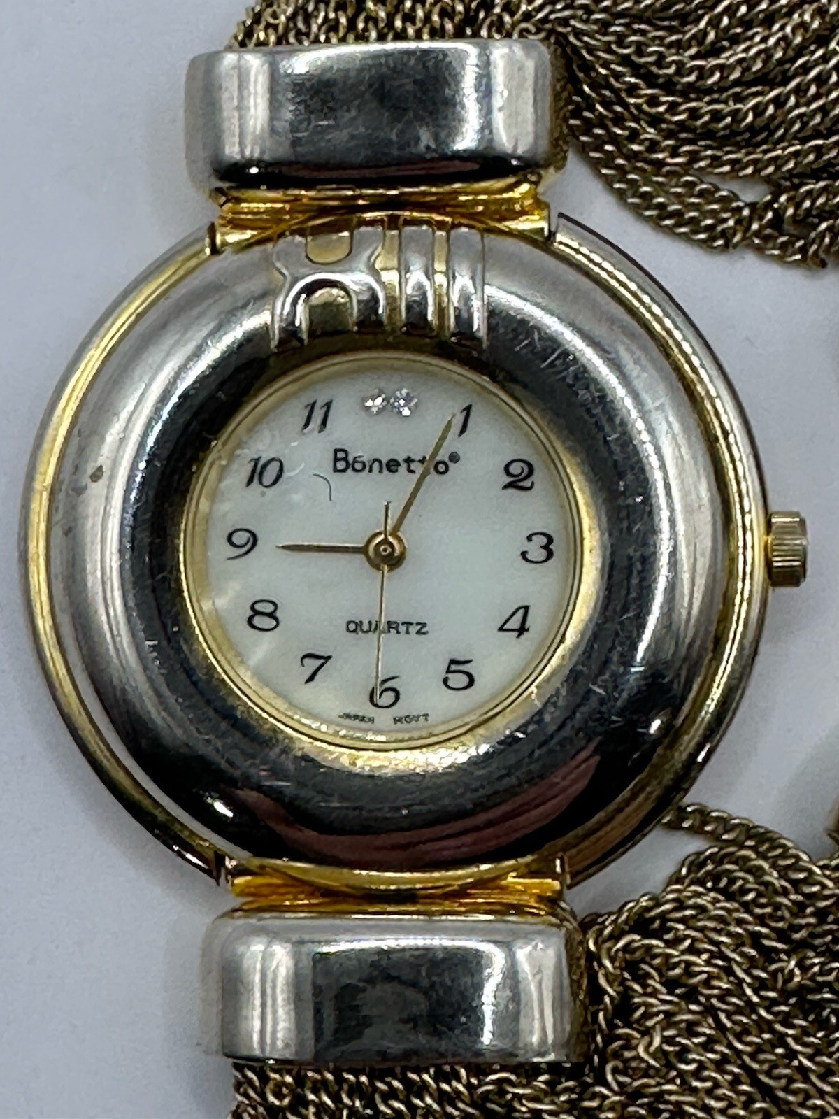 Bonetto Womens Watch Vintage New Battery 35MM 7″