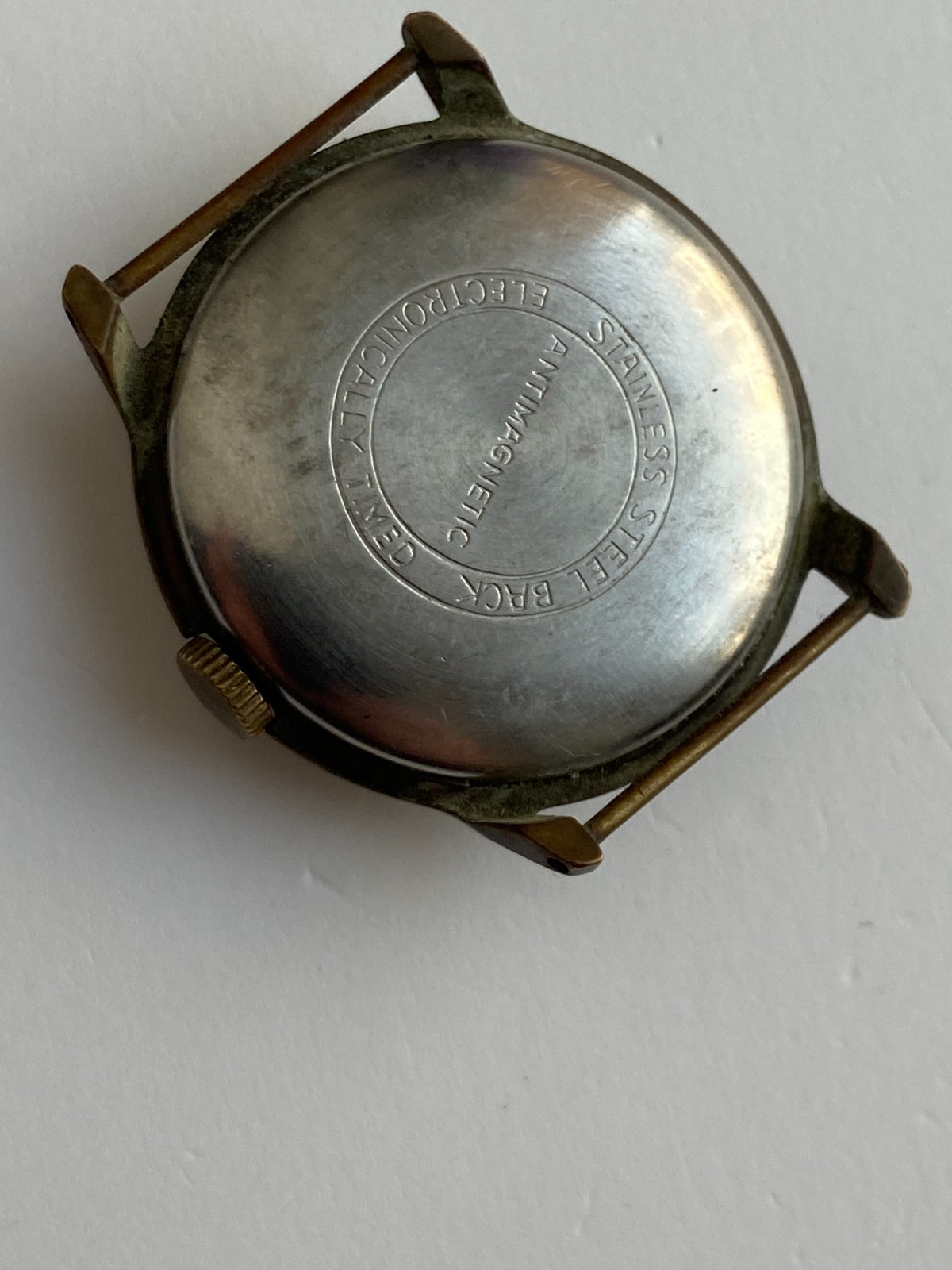 VINTAGE MEN WIRST WATCH FOR PARTS NOT WORKING ANKER RUHLA CAL UMF 24 GERMANY