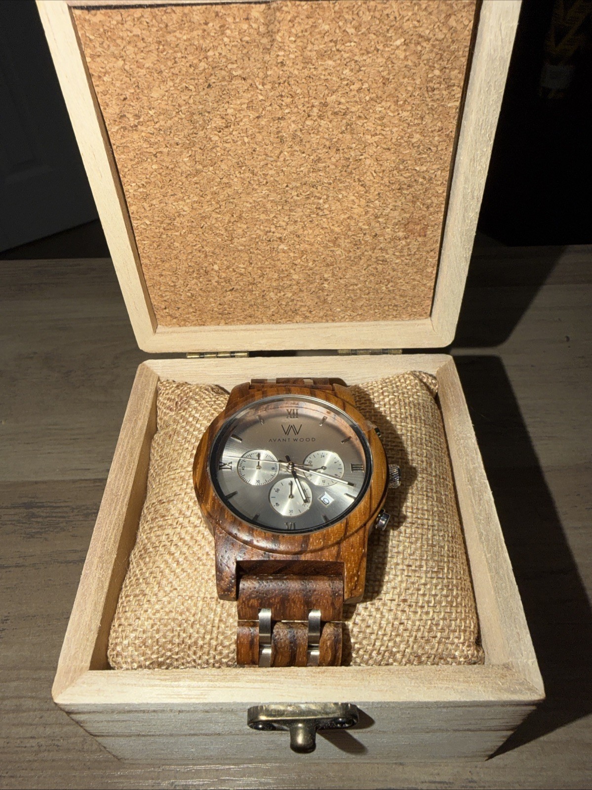 Avant Wood – Wood Men’s Watch – Chronos – VINTAGE BRASS (44MM) – NEW