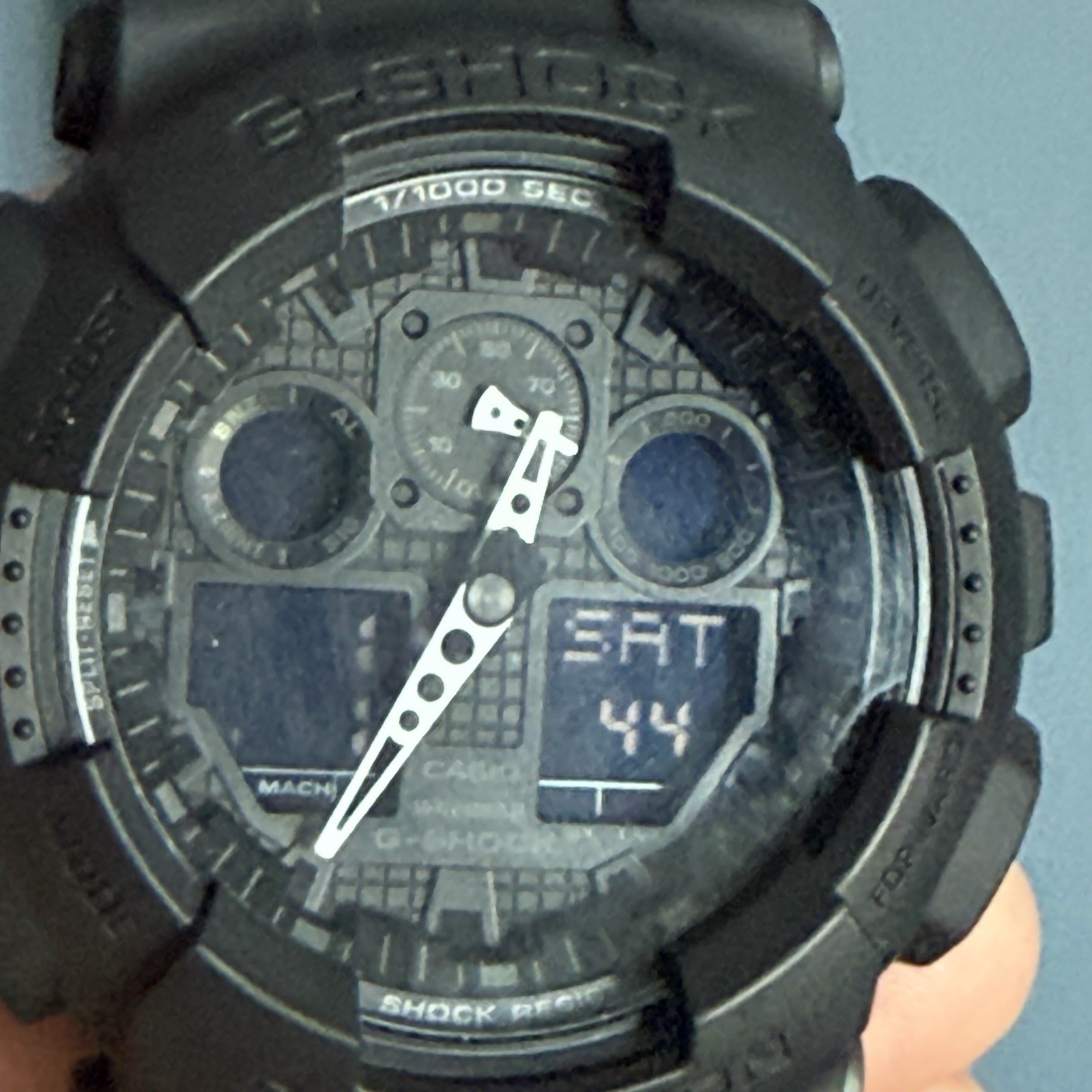 Casio G-Shock GA-100-1A1 Men Black Analog Digital Watch Module 5081 New Battery