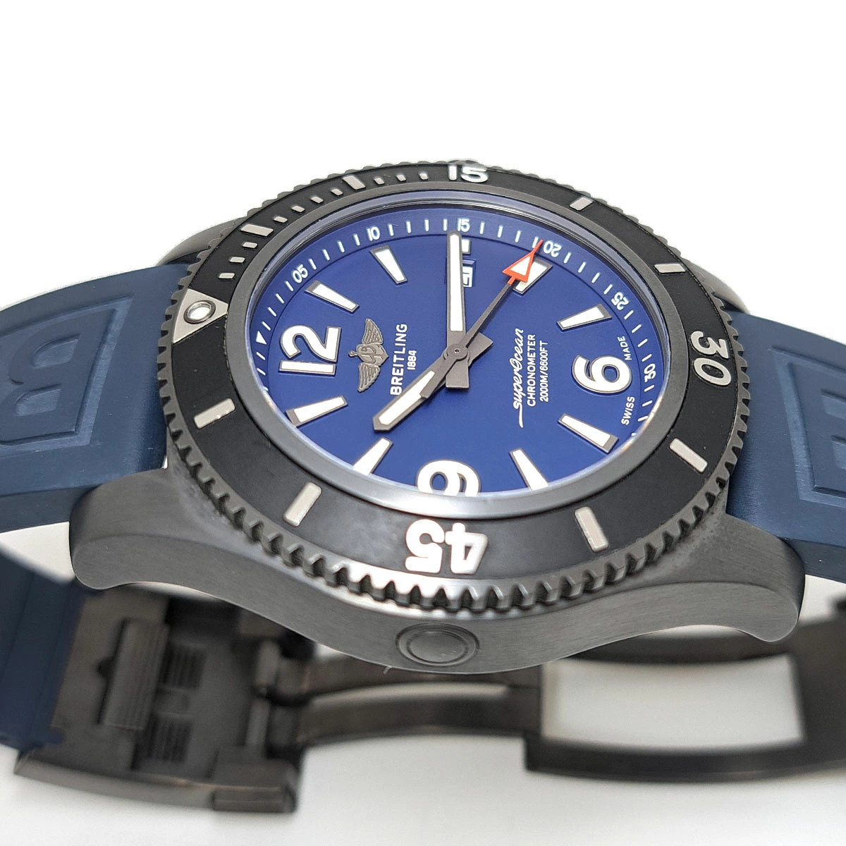 Breitling Superocean 46 M17368 Stainless Steel 46mm Navy Dial Automatic #TSW889