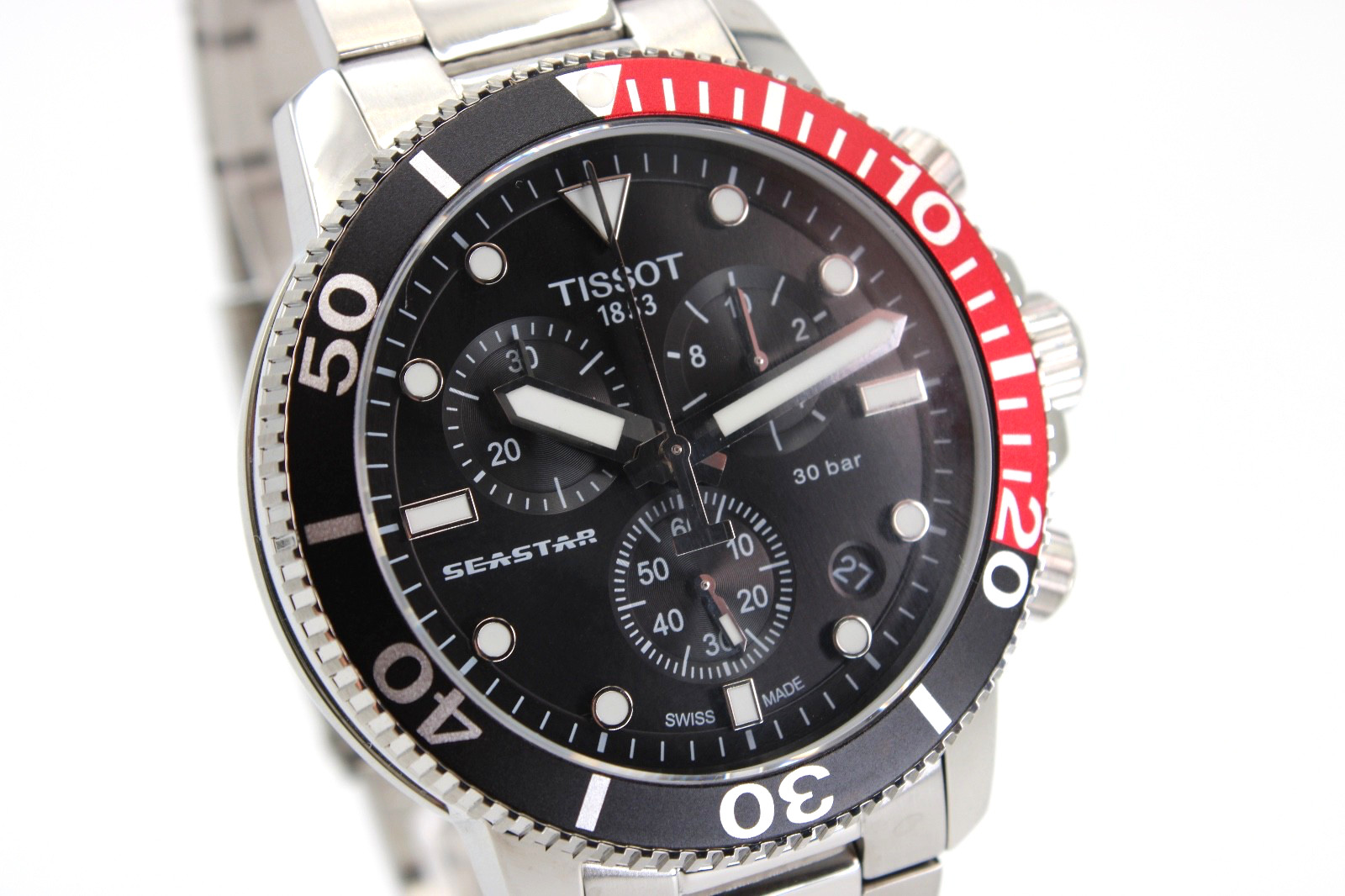 TISSOT Seastar 1000 Chronograph Quartz Black Dial Men’s Watch T120.417.11.051.01