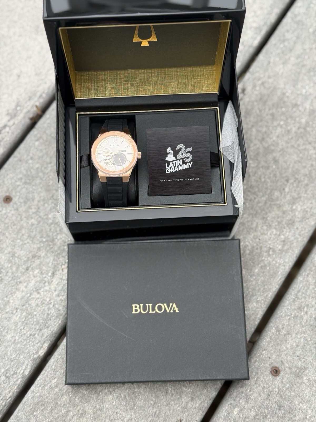 BULOVA Latin Grammy Chronograph Automatic rose gold Dial Men’s Watch