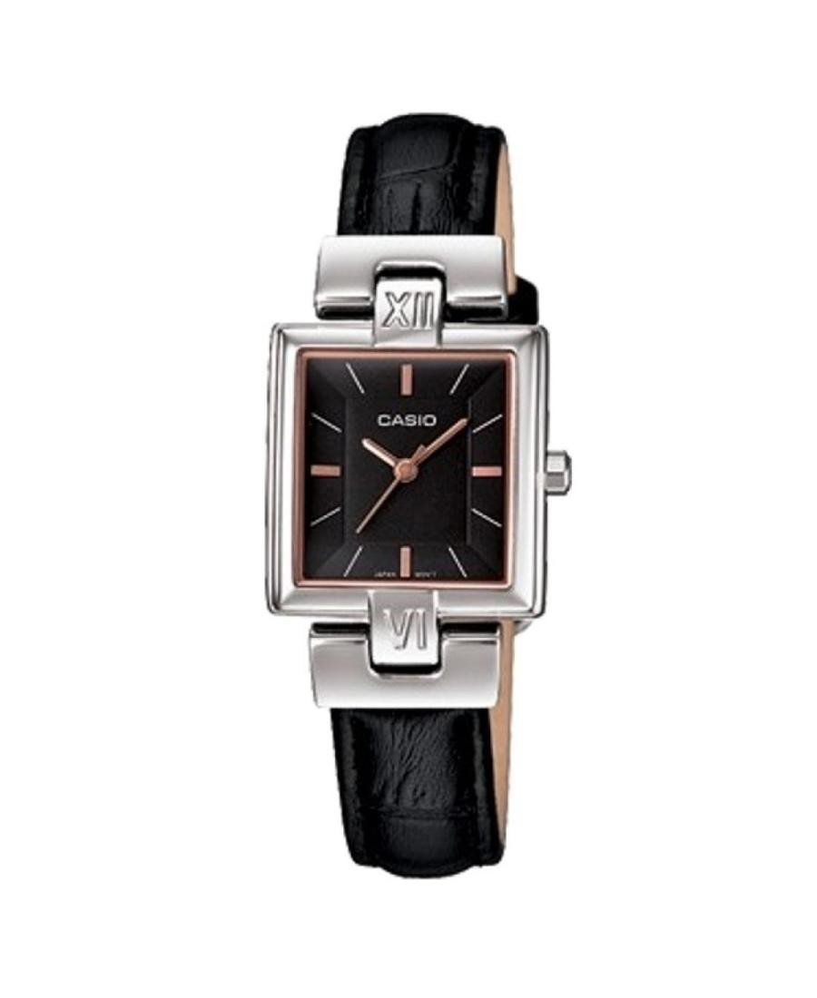 CASIO Women Analog Quartz Casual Watch Classic Dress Black Dial Waterproof Recta