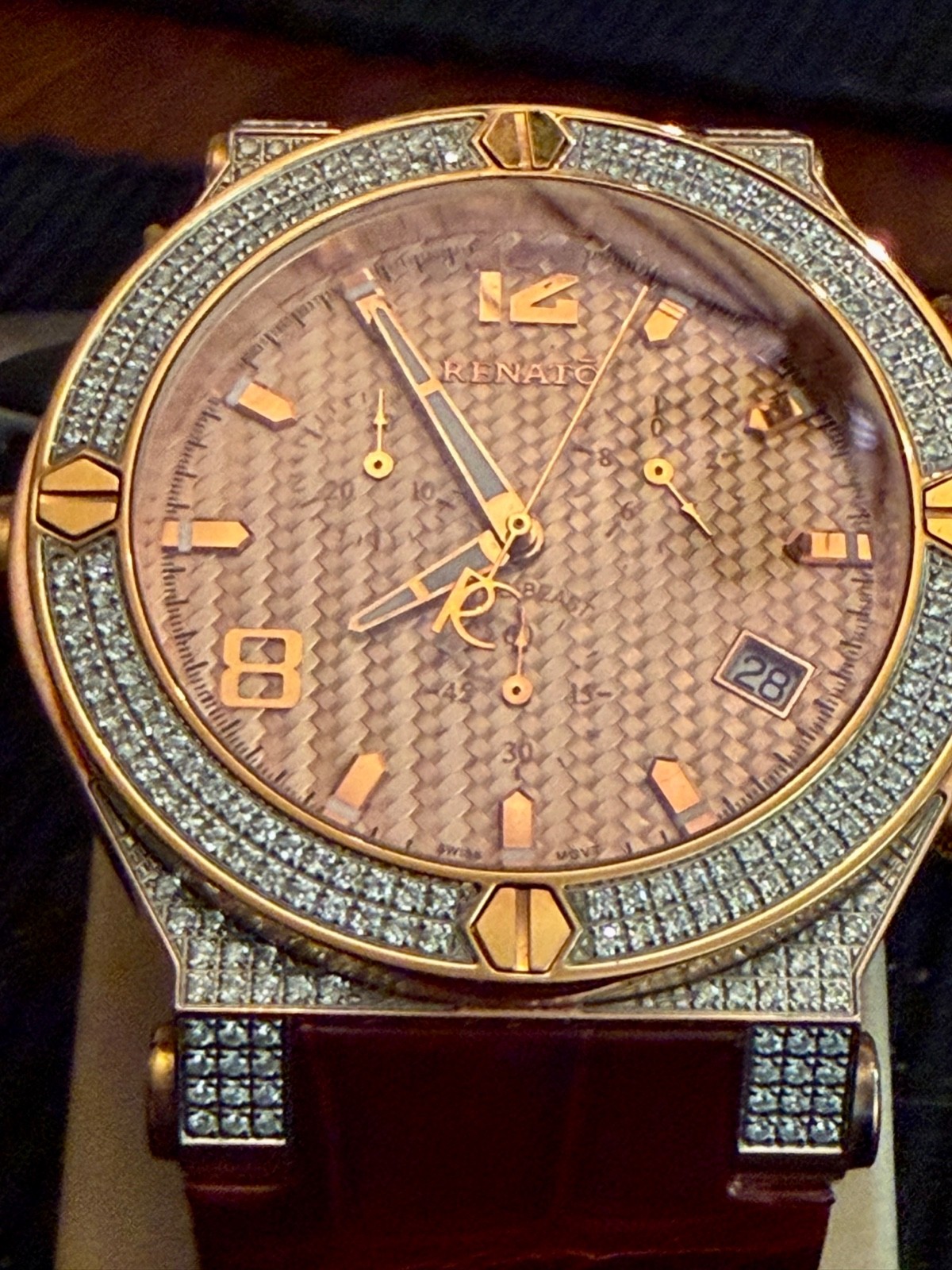 Renato Wilde Beast Ltd. Prod. 56/180 Worldwide DIAMONDS 49mm Case Men’s, but….