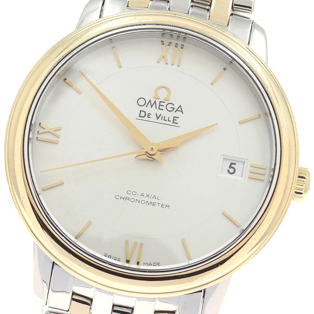 OMEGA Devil Prestige 424.20.37.20.02.001 Silver Automatic SS Axial Men’s Watch
