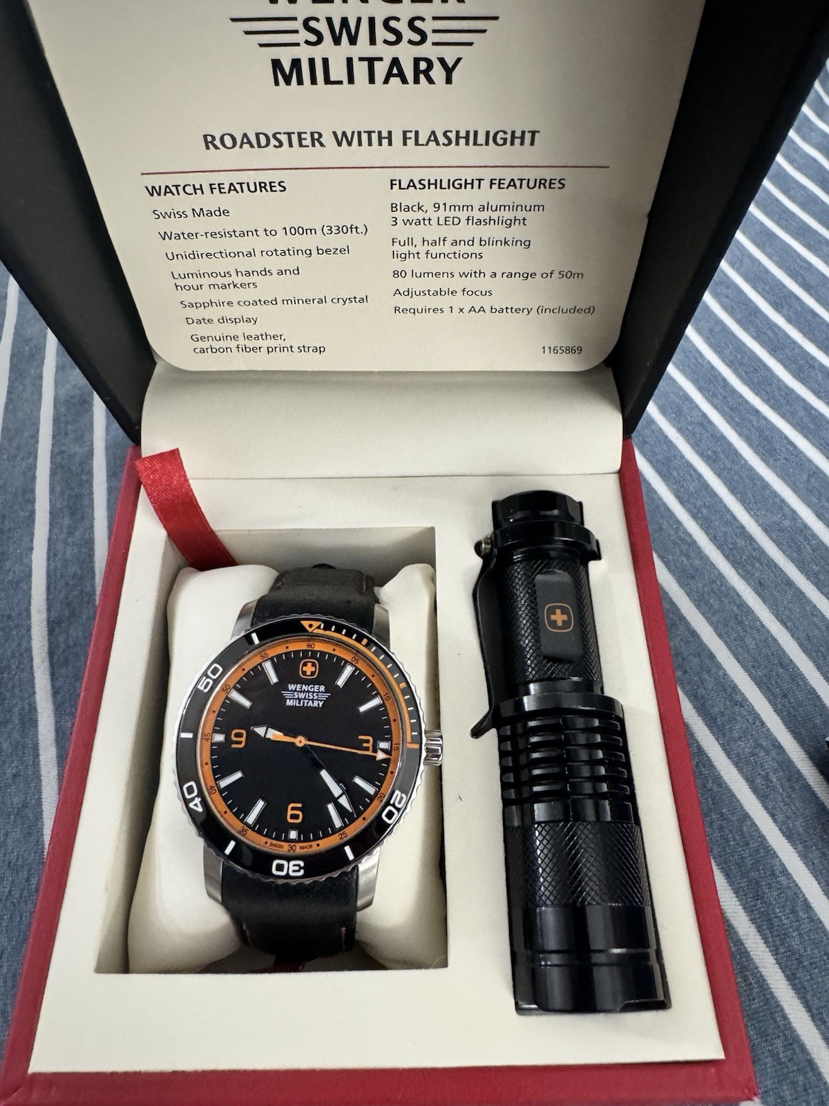 Wenger Roadster Watch & LED Light. New Other. New batt. Looks Great.
