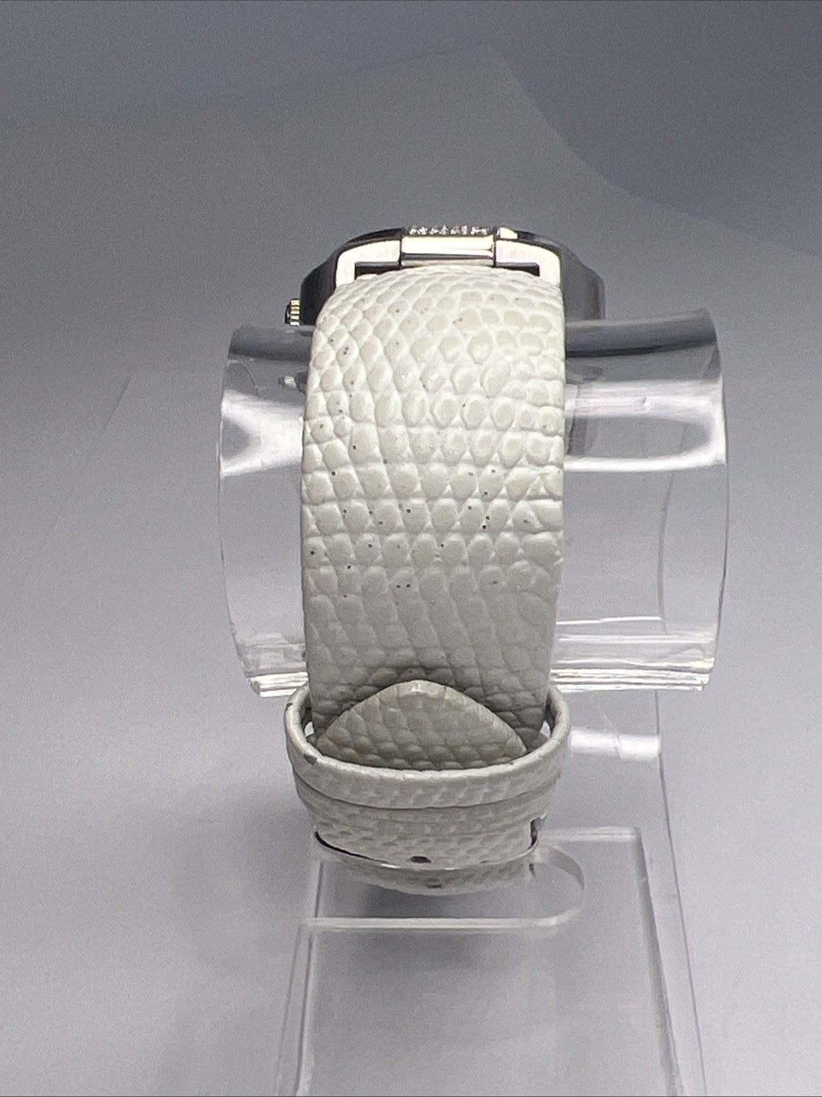 Philip Stein Teslar Dual Time Diamond Bezel 27mm x 42mm Watch White MOP Dial