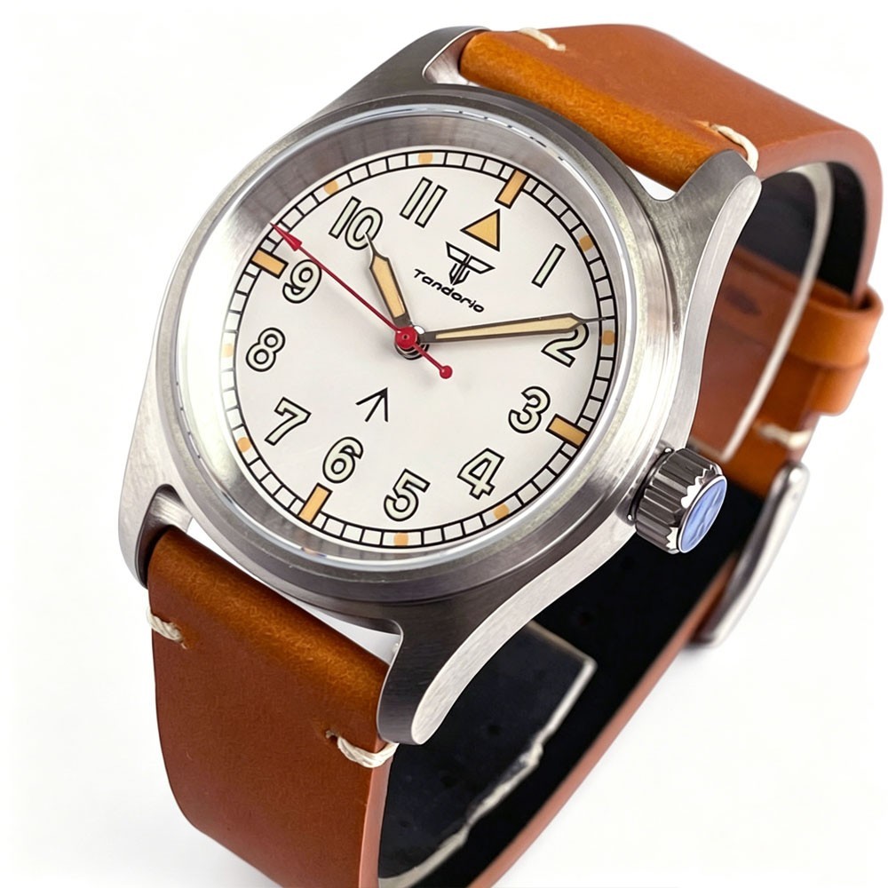 Tandorio 20ATM 36mm Pilot Automatic Men Watch For Miyota 8215 Sapphire Glass