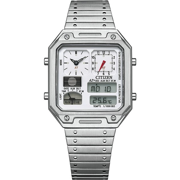 Citizen Ana-Digi Temp Stainless Steel Men’s Watch JG2120-65W TiCTAC