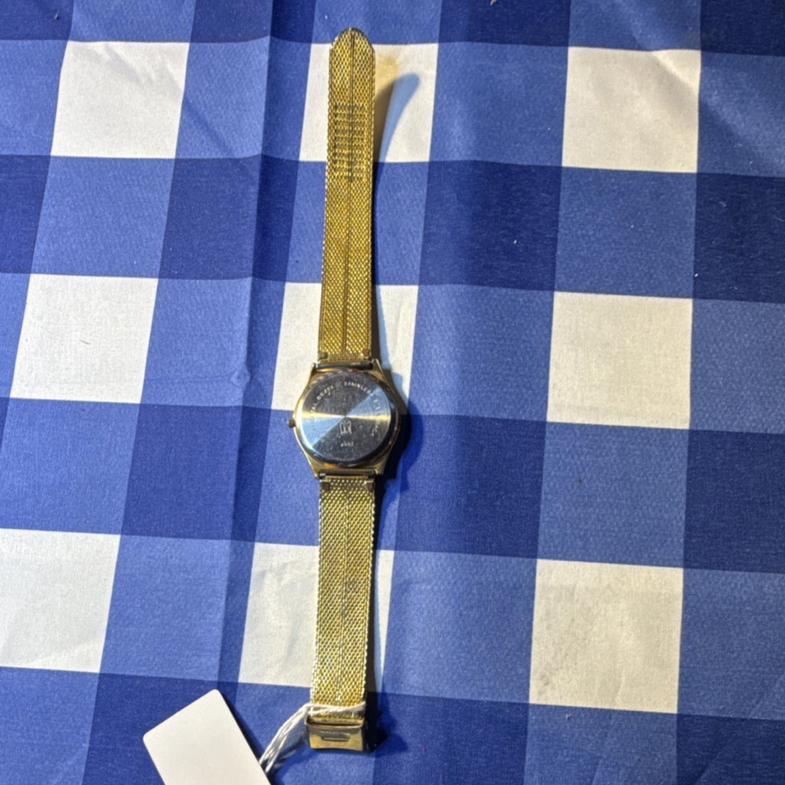 Jules Jurgensen Quartz Analog Wristwatch Gold Metal Bracelet Black Dial Date