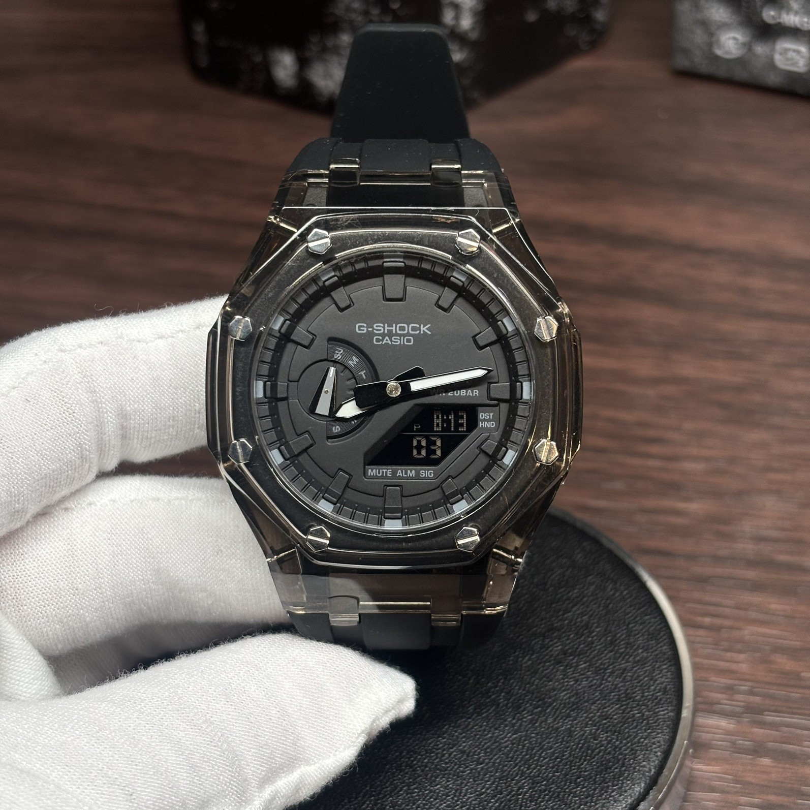 Casio G shock ALL BLACK watch GA2100 CASIOak Digital G shock