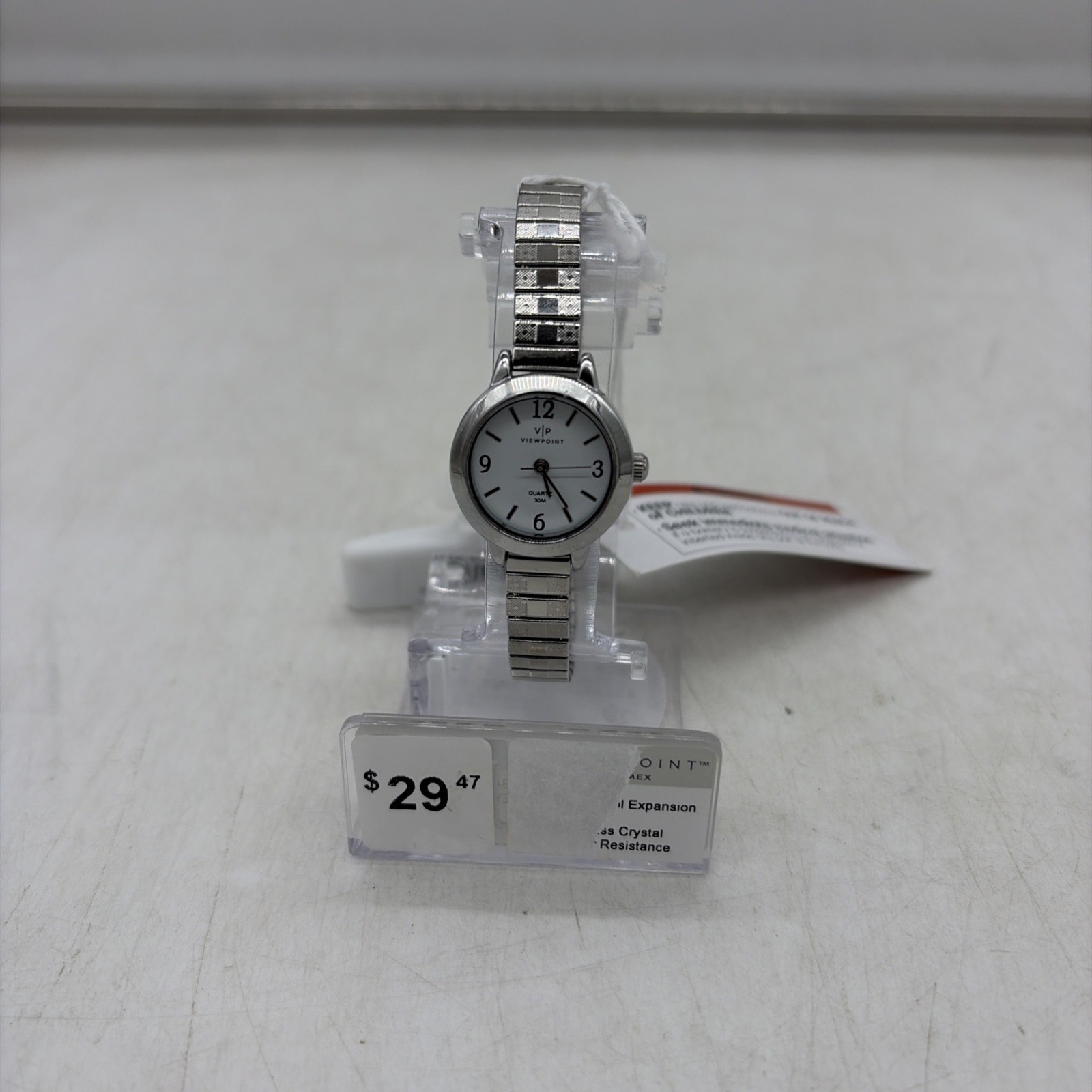 Timex Viewpoint CC3D83300, Women’s Silvertone Expansion Band Watch, Silver Dial