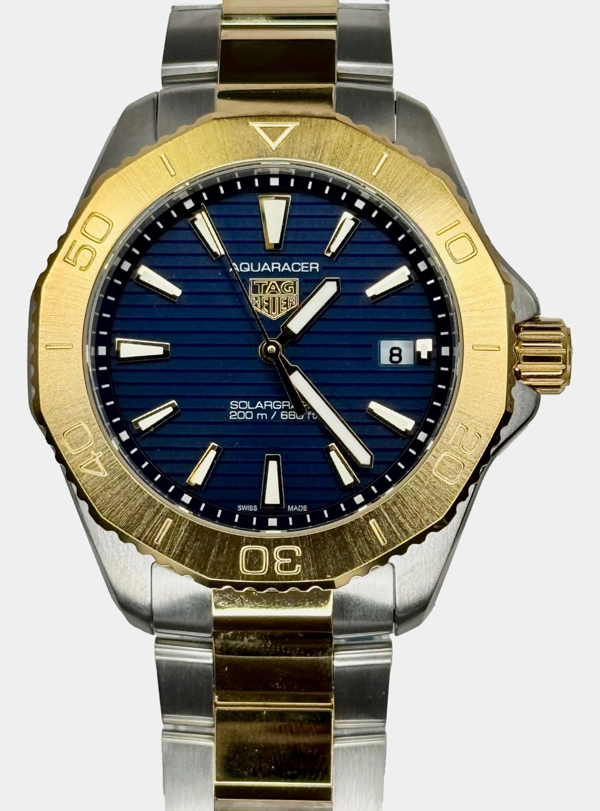 TAG Heuer Aquaracer Professional 200 Solargraph WBP1120.BB0002 40mm B&P watch