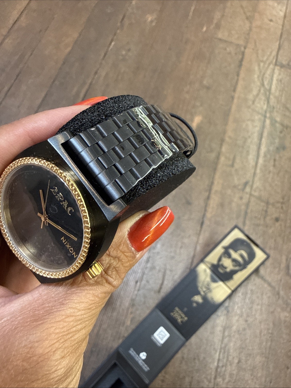 Nixon x Tupac BLack And Gold Watch. NEVER WORN! Limited Edition. Sold out!